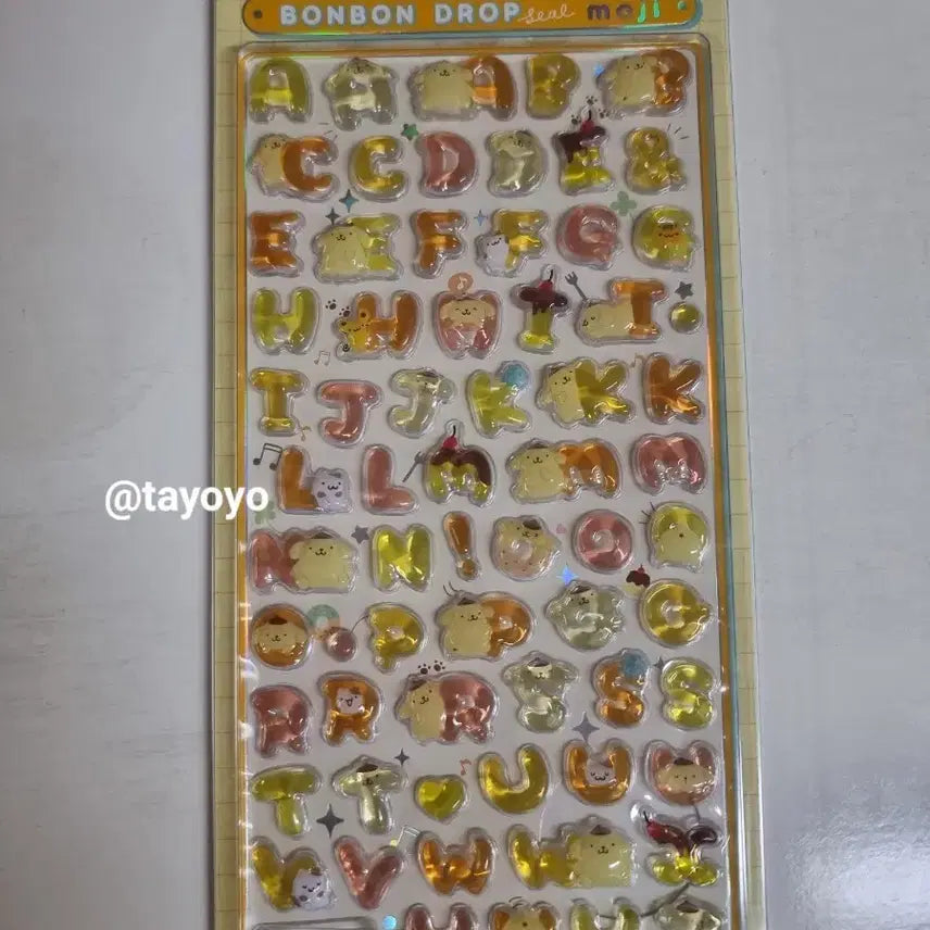 [BUNJANG] Sanrio Pompompurin Bonbon Drop Stickers / [일본정품] 봉봉드롭 스티커 산리오 모지 sanrio moji 폼폼푸린