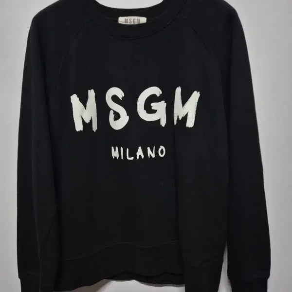 [BUNJANG] MSGM Milano Logo Sweatshirt Black / [남녀공용95]MSGM 밀라노 로고 맨투맨 블랙