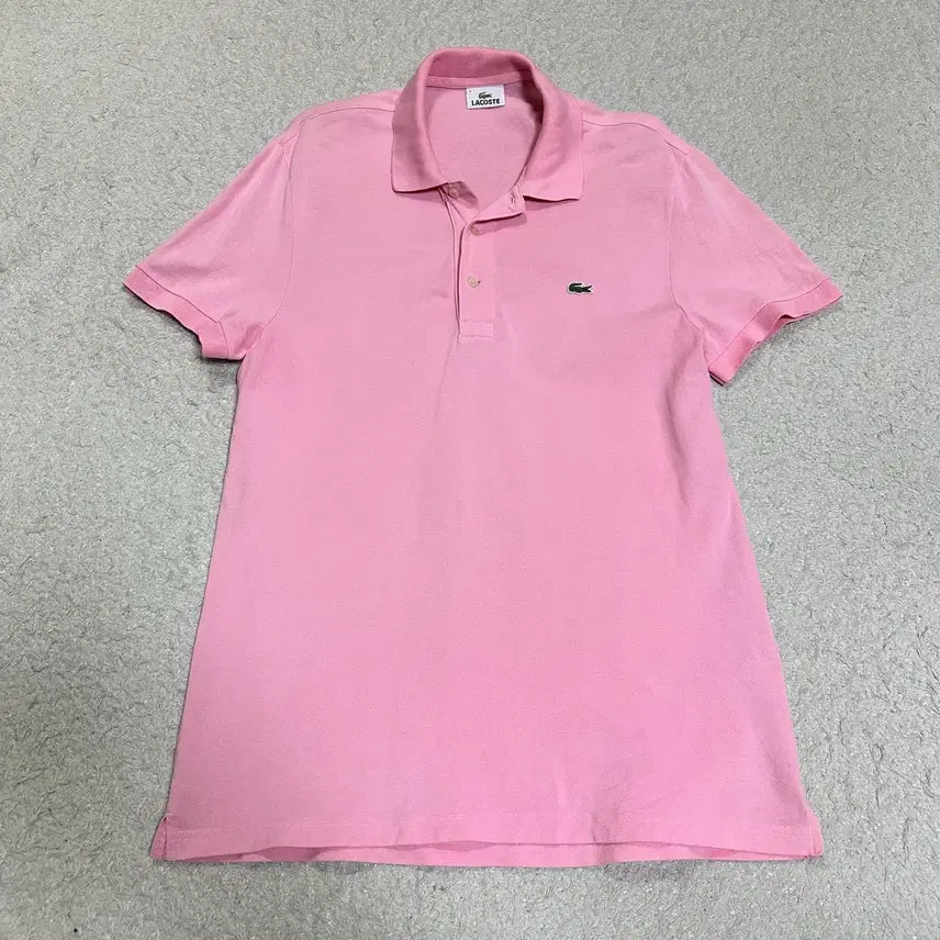 [BUNJANG] Lacoste Pink Short Sleeve Polo Shirt Size 100 / 라코스테 핑크 반팔 카라티 100
