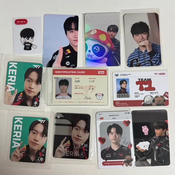 [BUNJANG] T1 Keria Ryu Minseok Photocard Bundle Set / T1 티원 케리아 류민석 포토카드 일괄
