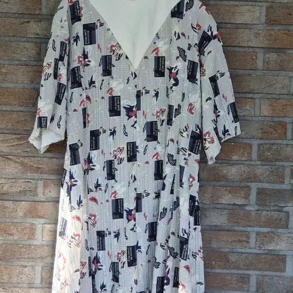 [BUNJANG] SYSTEM Pattern Dress Plus Size / SYSTEM 패턴 원피스 빅사이즈