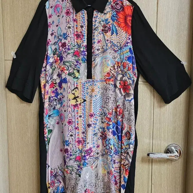 [BUNJANG] Crocodile Ladies Rayon Maxi Dress Floral Pattern / 인견원피스 66반~77