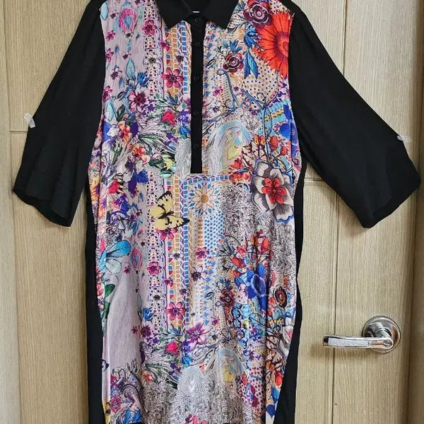 [BUNJANG] Crocodile Ladies Rayon Maxi Dress Floral Pattern / 인견원피스 66반~77