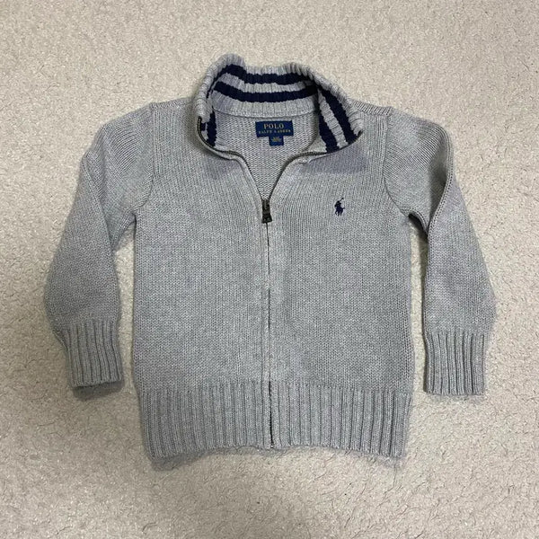 [BUNJANG] Polo Ralph Lauren Kids Boys Knit Zip-Up Jacket 3T / 폴로 랄프로렌 키즈 아동 니트 집업 3t