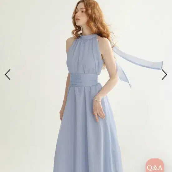 [BUNJANG] Cinddene Serenity Halterneck Long Dress / 신스덴 세레니티 홀터넥 롱원피스