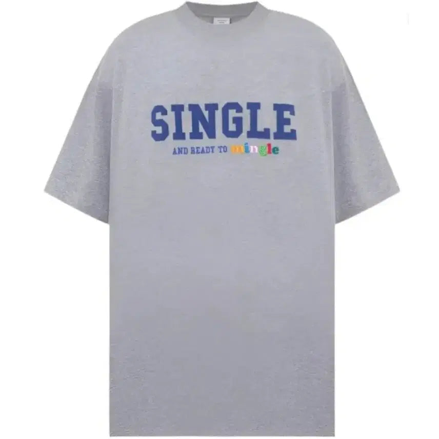 [BUNJANG] VETEMENTS 22SS Single Grey Oversized T-shirt L / 베트멍/ 22ss 싱글 그레이 오버사이즈 티셔츠/ L