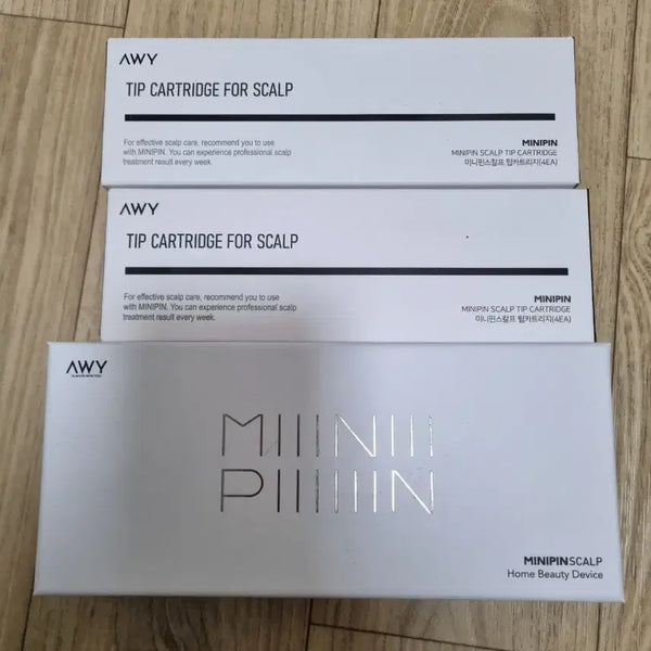 [BUNJANG] AWY Mini Pin Scalp Tip Cartridge (4 pieces) / AWY 아위 미니핀 스칼프 팁 카트리지 4개입