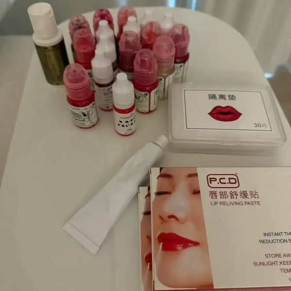 [BUNJANG] Perm Pigment Set (Lip & Eyebrow) / 퍼마색소 입술색소 amz색소