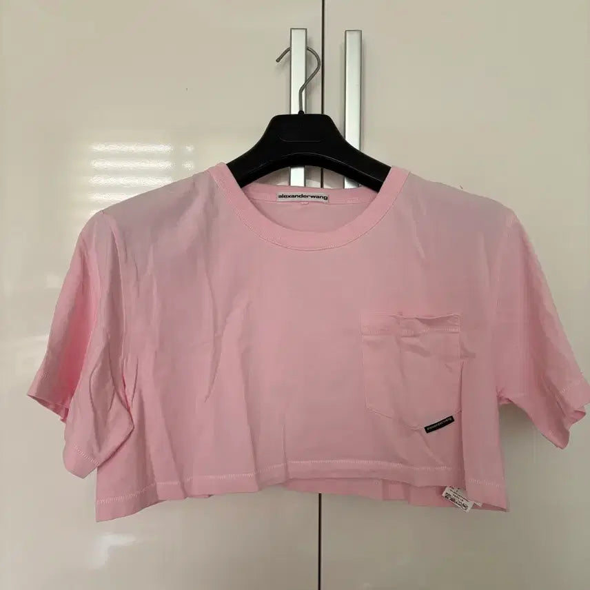 [BUNJANG] Alexander Wang Pink Short Sleeve T-Shirt / 알렉산더왕 핑크 반팔 티셔츠