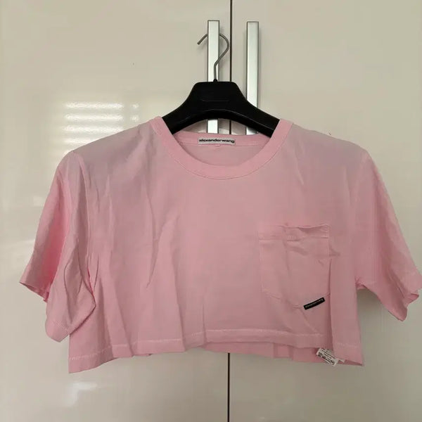 [BUNJANG] Alexander Wang Pink Short Sleeve T-Shirt / 알렉산더왕 핑크 반팔 티셔츠