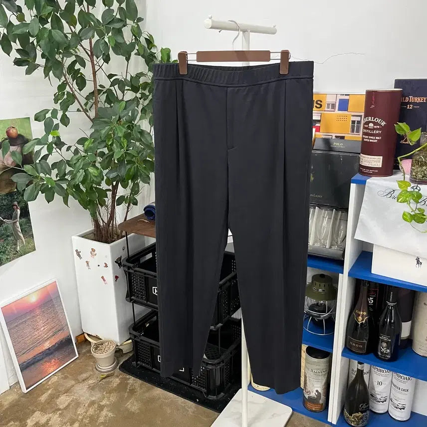 [BUNJANG] Time Homme Nylon/Rayon Banding Pants Size 88 / 타임옴므 나일론/레이온 밴딩팬츠 88