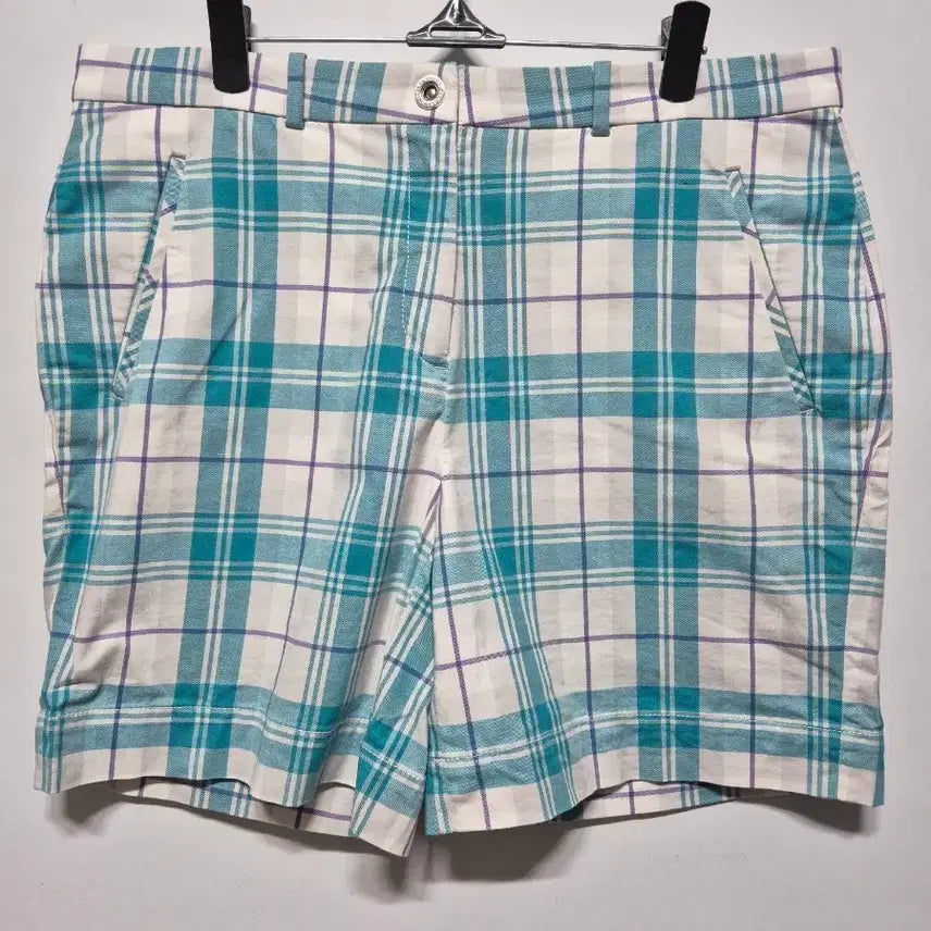 [BUNJANG] LJP Design Check Shorts White / lJP디자인 체크 반바지 화이트/더콰이즈 31