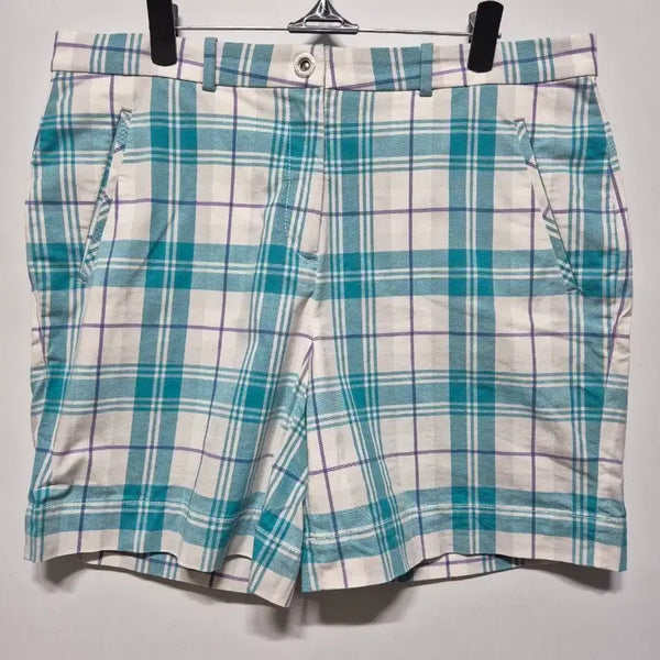 [BUNJANG] LJP Design Check Shorts White / lJP디자인 체크 반바지 화이트/더콰이즈 31