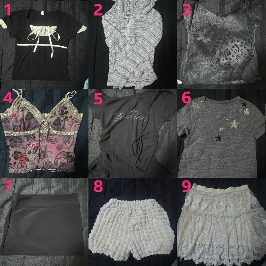 [BUNJANG] Bundle Set: Assorted Women's Tops, Skirts, and Shorts / 옷 일괄판매 합니다