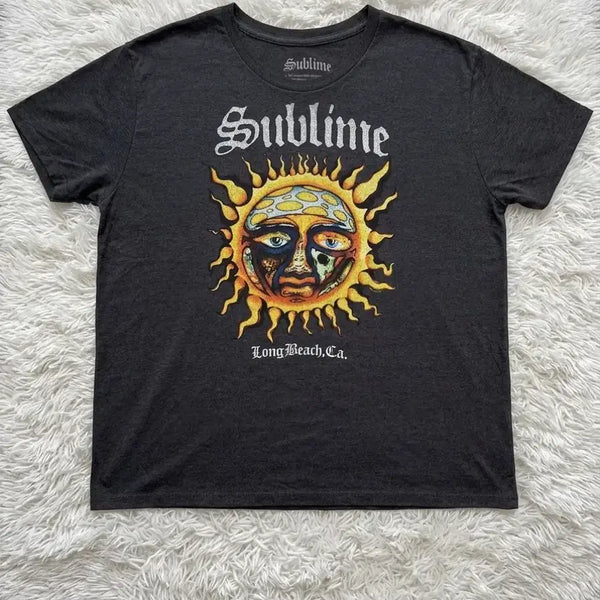 [BUNJANG] Sublime Sun Face Official Band T-Shirt XL / (주말특가)Sublime 선페이스 오피셜 반팔 밴드티셔츠 XL