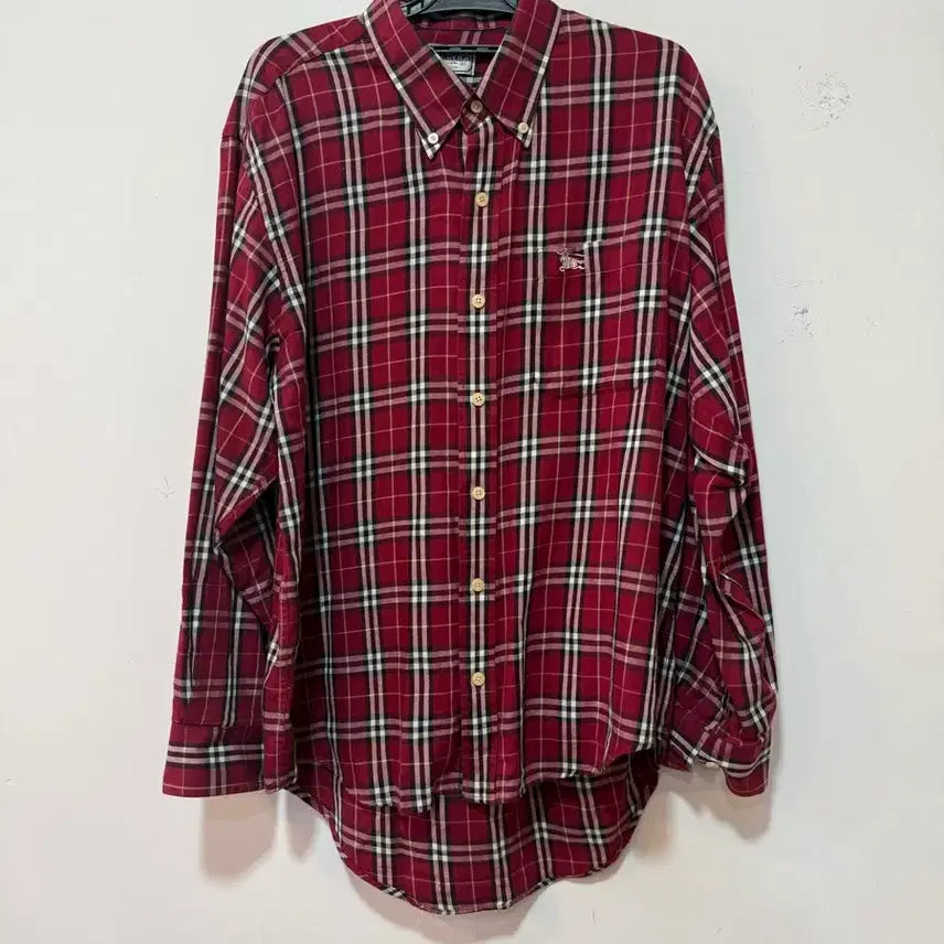 [BUNJANG] Burberry Check Cotton Shirt L / 버버리 체크 셔츠 41(L)