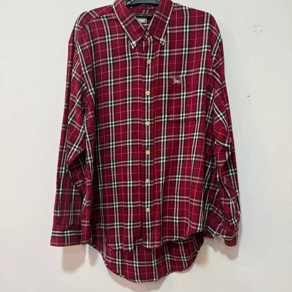[BUNJANG] Burberry Check Cotton Shirt L / 버버리 체크 셔츠 41(L)