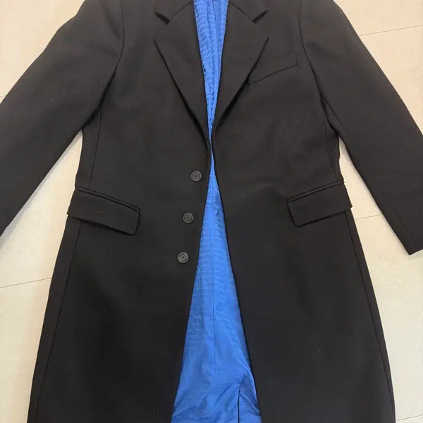 [BUNJANG] Versace Single Wool Coat Black (Size 48) / Versace 베르사체 블랙 싱글 울 코트 48size
