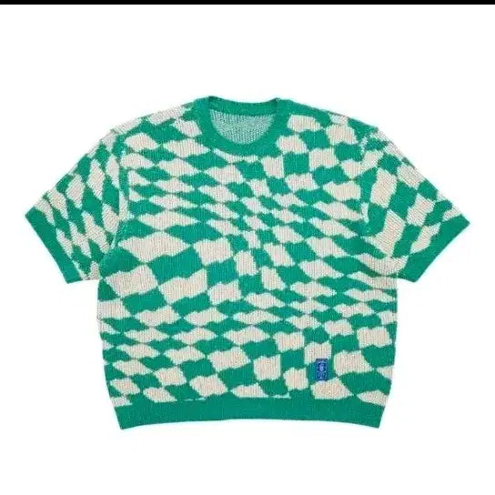 [BUNJANG] Ader Error A2 Short Sleeve Knit Check Pattern / 아더에러 반팔니트 a2