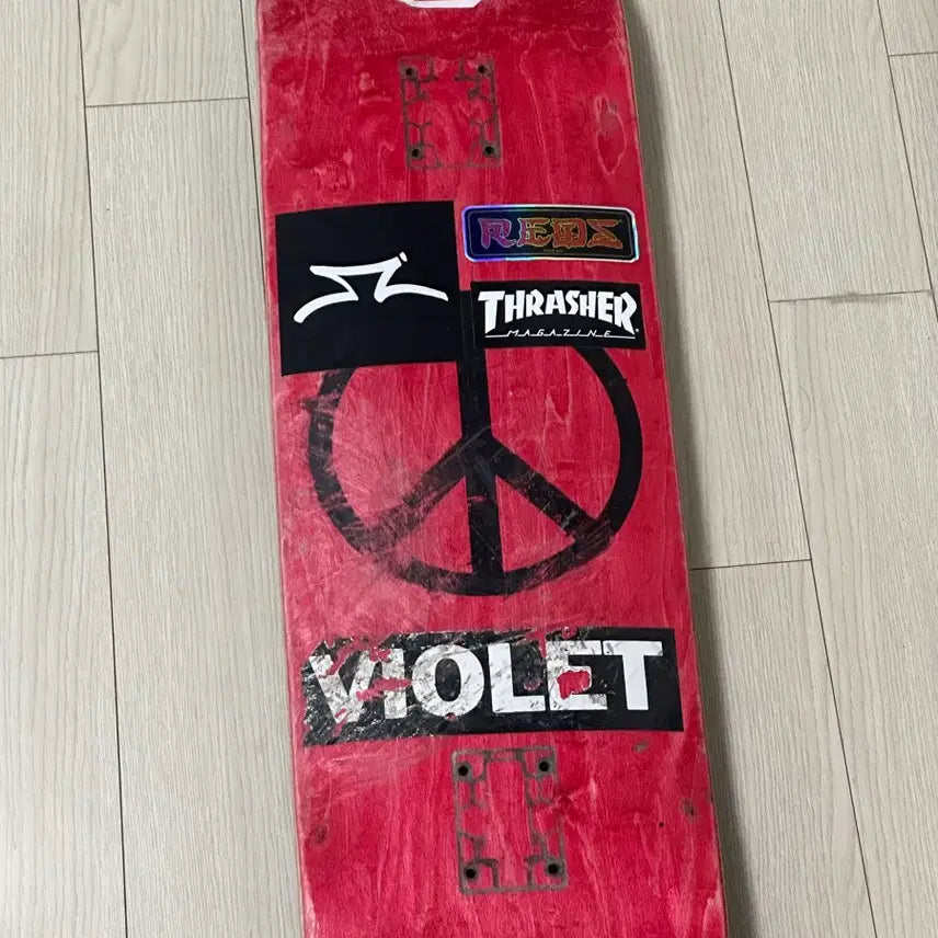[BUNJANG] VIOLET Peace Skateboard Deck 8.5 / 판완)VIOLET 스케이트보드 데크 8.5