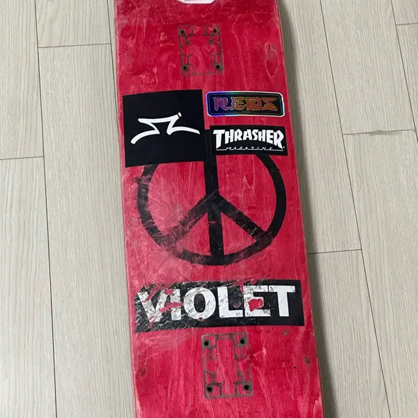 [BUNJANG] VIOLET Peace Skateboard Deck 8.5 / 판완)VIOLET 스케이트보드 데크 8.5