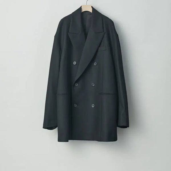 [BUNJANG] STEIN Extra Oversized Double Breasted Jacket Black / 슈타인 엑스트라 오버사이즈드 더블 브레스티드 자켓 코트 블랙 M사이즈