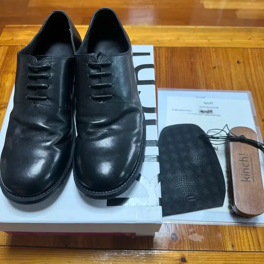 [BUNJANG] Kinch Grainy 547A Black Derby Shoes (Horsehide) / 킨치 grainy 547(a) 블랙 더비 275 (홀스하이드)