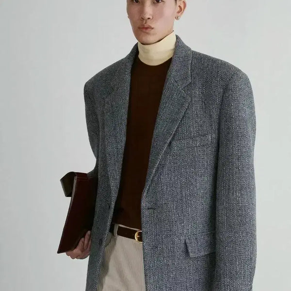 [BUNJANG] Recto Sustainable Wool Oversized Jacket Grey M / 렉토 서스테이너블 울 오버자켓 M
