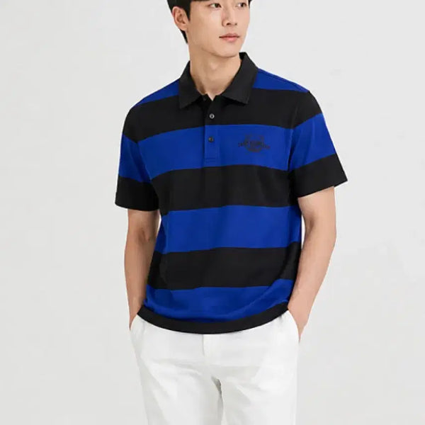 [BUNJANG] Jack Nicklaus (by Kolon) Men's Striped Polo T-Shirt / (새상품) 잭니클라우스 골프(by Kolon) 남성 티셔츠 100