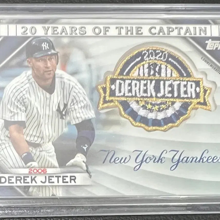 [BUNJANG] 2020 Topps Derek Jeter 20th Anniversary Commemorative Patch Card / 2020 탑스 데릭 지터 2006 기념 패치