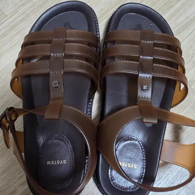 [BUNJANG] System Glazed Waterproof Sandals Brown / 시스템 글레이즈 워터프루프 브라운 230