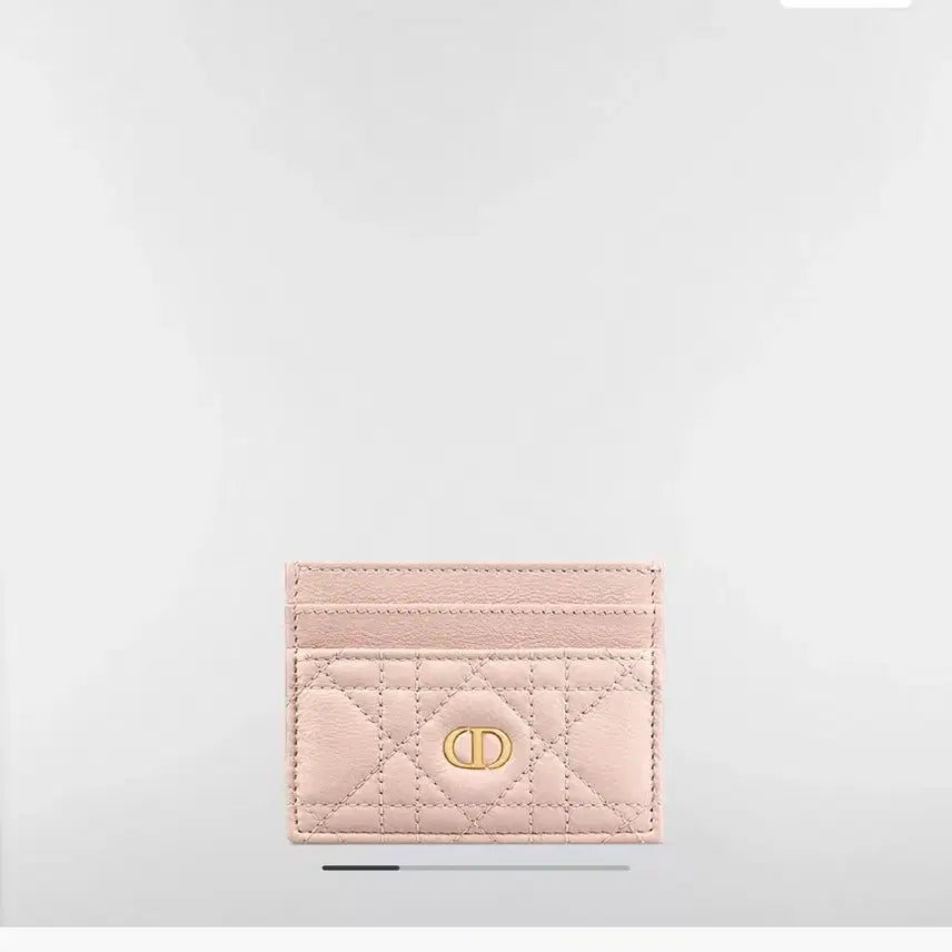 [BUNJANG] Dior Caro Freesia Card Holder Powder Pink / Dior Caro Freesia 카드 지갑 파우더 핑크