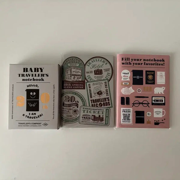 [BUNJANG] Traveler's Notebook 20th Anniversary Baby + Passport Refill Set (Sealed) / 트래블러스노트 20주년 베이비 + 패스포트 리필지 세트(미개봉)