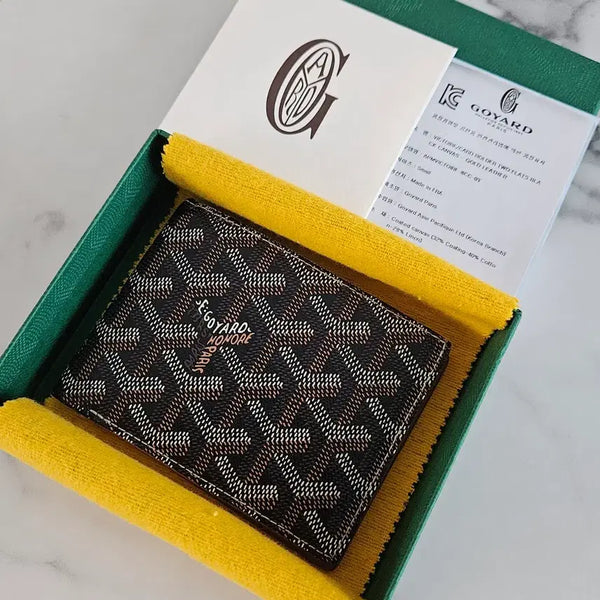 [BUNJANG] Goyard Victuaris 8CC Bifold Wallet Black / 고야드 빅투와르 반지갑 8CC 블랙