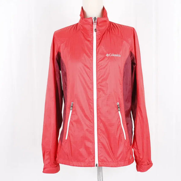 [BUNJANG] Columbia Women's Red Windbreaker Jacket Size M / 컬럼비아 여성 등산 바람막이 점퍼 레드 90 (M)