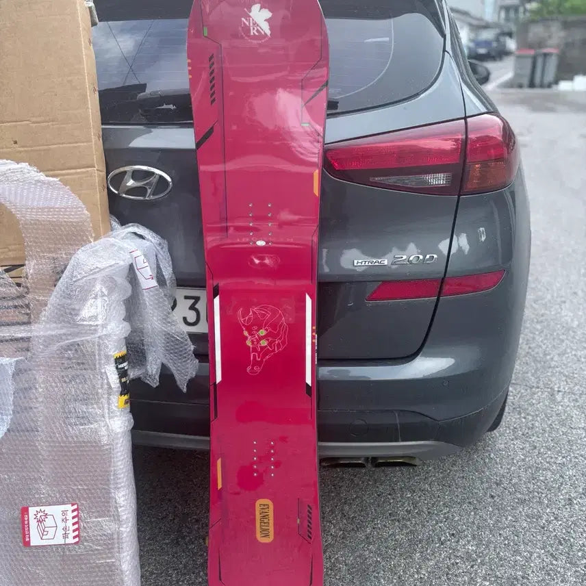 [BUNJANG] Evangelion x Gee Collaboration Snowboard Deck 151cm / 에반게리온 x Gee 콜라보 스노우보드 데크