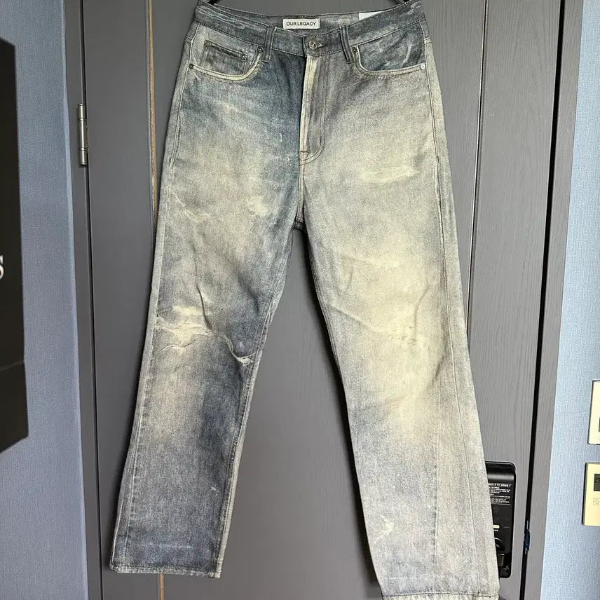 [BUNJANG] Ourst Digital Printing Denim Pants / 아워st 디지털프린팅 데님팬츠