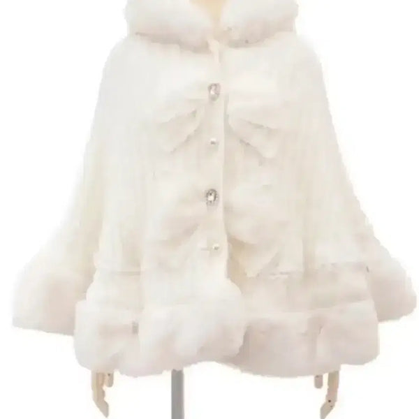 [BUNJANG] Lizlisa Poncho Cape White / 급전)))))리즈리사 판초 케이프 양지뢰 화이트
