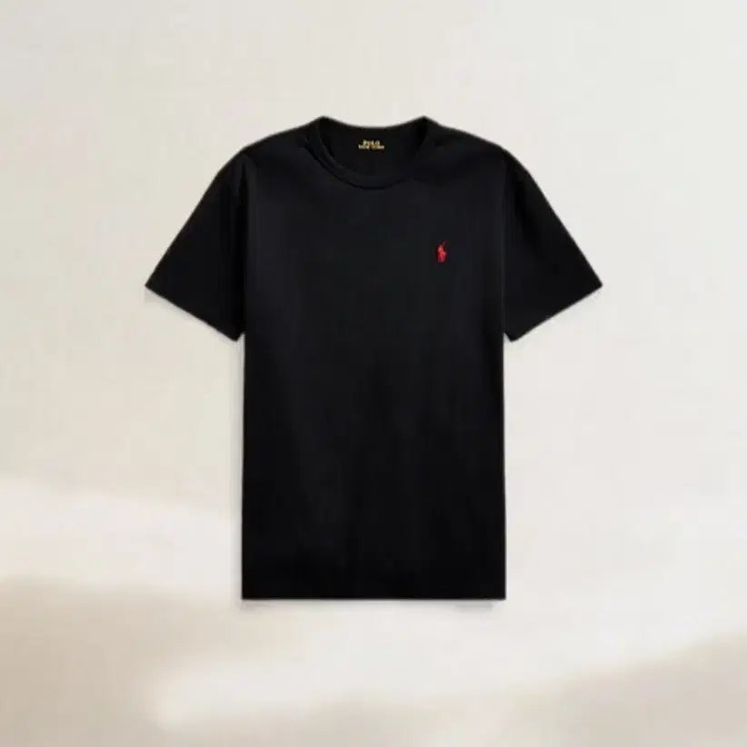 [BUNJANG] Polo Ralph Lauren Heavyweight Jersey T-Shirt Black/White / 폴로 헤비웨이트 반팔 블랙/화이트