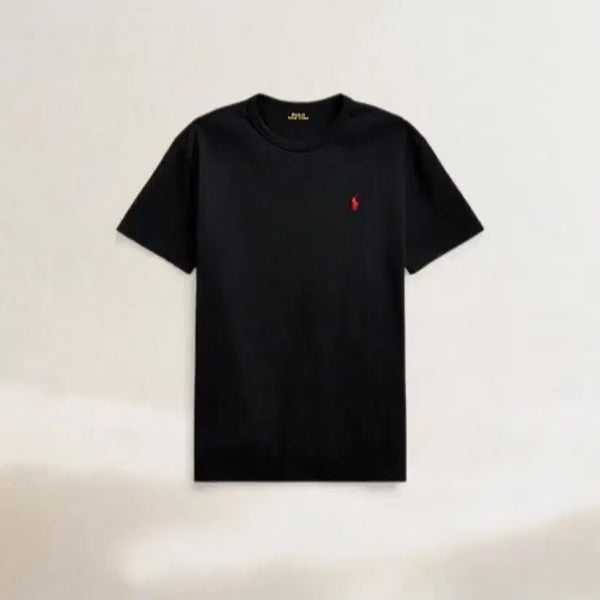 [BUNJANG] Polo Ralph Lauren Heavyweight Jersey T-Shirt Black/White / 폴로 헤비웨이트 반팔 블랙/화이트