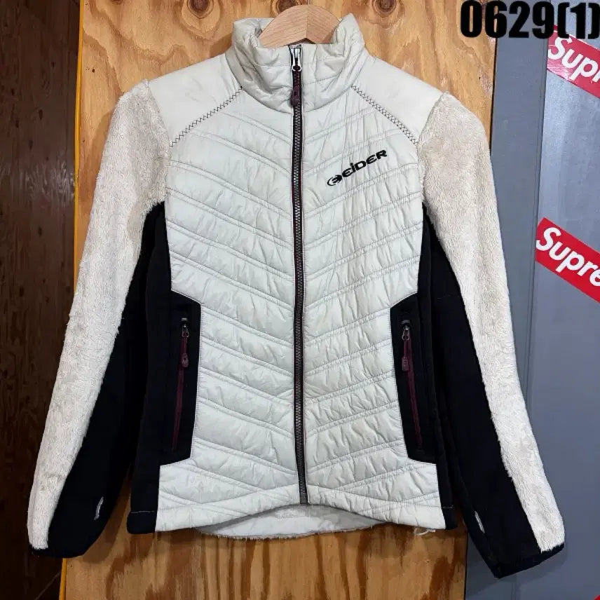 [BUNJANG] Eider Color-Blocked Quilted Fleece Jacket / 아이더 플리스 배색 퀼팅 자켓 S