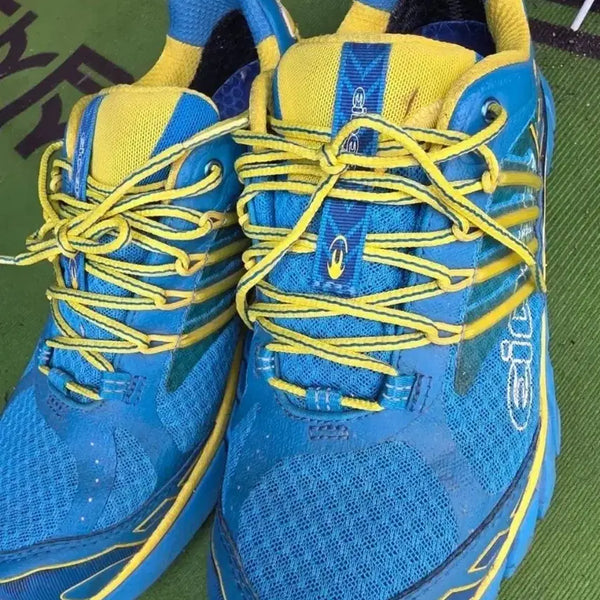 [BUNJANG] Eider Running & Hiking Shoes (Blue/Yellow, Size 245) / 아이더 운동화 블루/옐로우.245    등산화 런닝화  상태. 좋아요