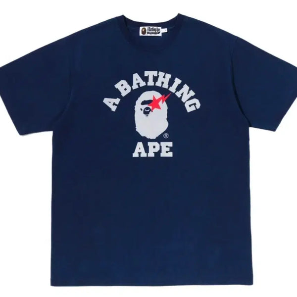[BUNJANG] BAPE College Indigo T-Shirt XL / 새상품) 베이프 BAPE 컬리지 인디고 티셔츠 인디고 BAPE