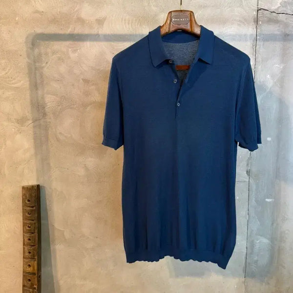[BUNJANG] John Smedley Classic Polo Knit Men's Size 100 / 존스메들리 클래식 폴로니트 남성100