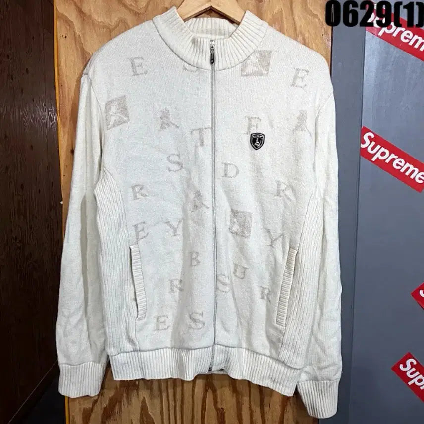 [BUNJANG] Ping Zip-Up Knit Ivory Size 100 / 핑 집업 니트 아이보리 100