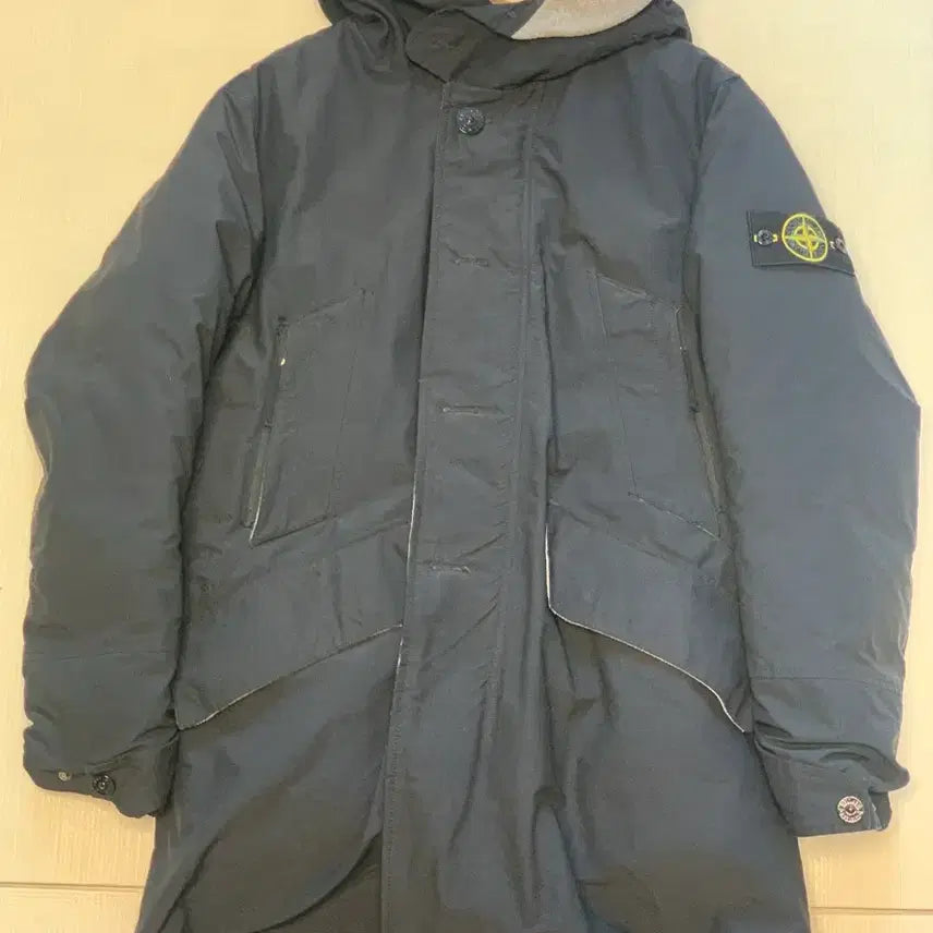 [BUNJANG] Stone Island Black Long Padded Jacket / 스톤아일랜드 블랙 롱패딩 판매합니다
