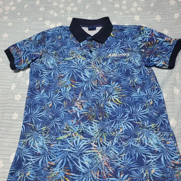 [BUNJANG] Discovery Expedition Leaf Pattern Polo T-Shirt & Spider Round T-Shirt Bundle Set / 스파이더, 디스커버리반팔티셔츠  일괄