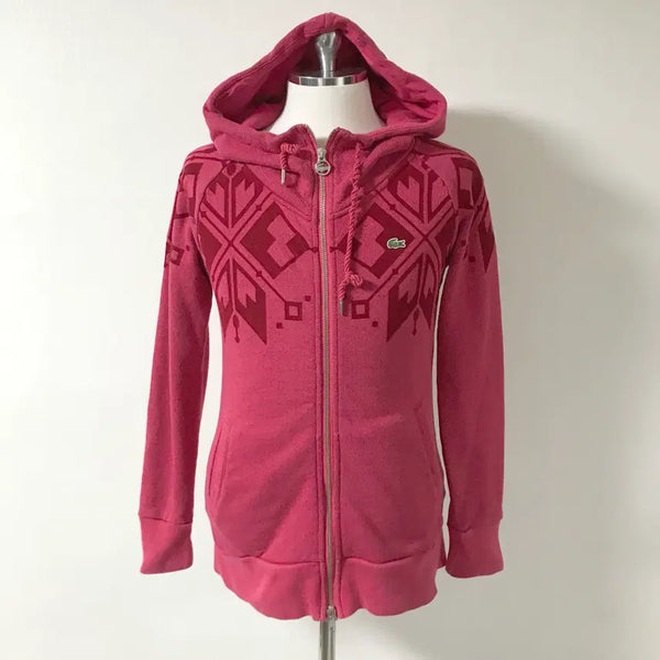 [BUNJANG] Lacoste Red Hooded Zip-Up 95 / 라코스테 레드후드집업95 호호상점