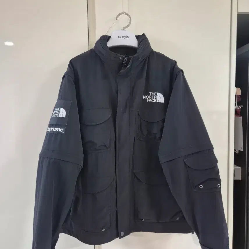 [BUNJANG] Supreme x The North Face Trekking Convertible Jacket Black L / 슈프림 x 노스페이스 트레킹 컨버터블 자켓 블랙 L