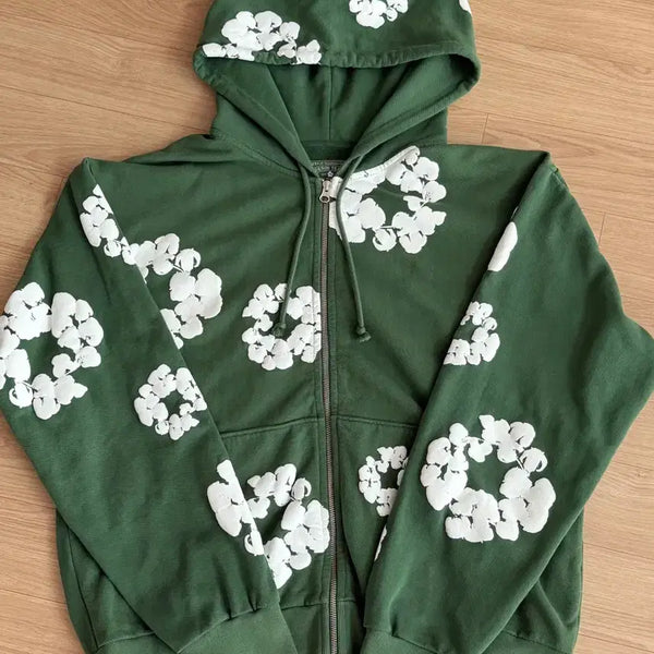 [BUNJANG] Denim Tears Green Hoodie L / 데님티어스 후드집업 그린 L
